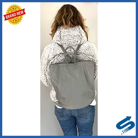 Convertible Leather Backpack Tote Anti-Theft Travel Work Bag main image 3